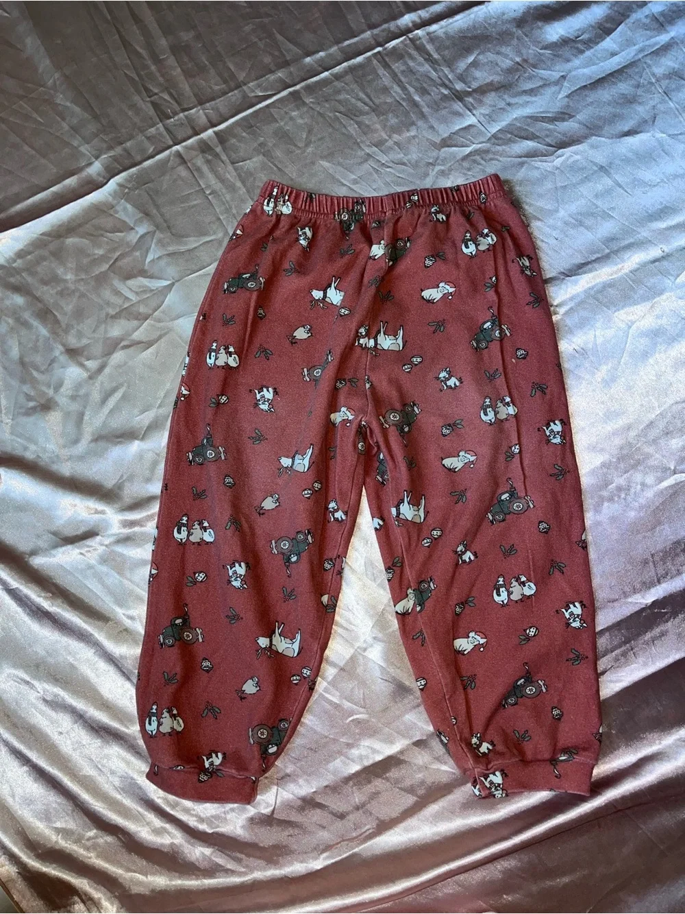 Kids Red Tractor & Animal Pajama Set